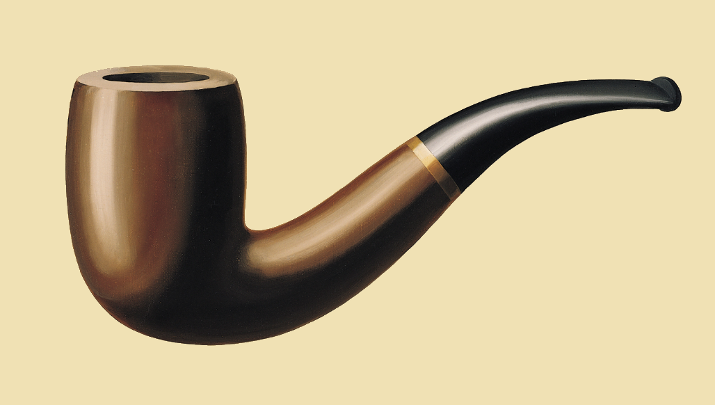 the pipe from The Treachery of Images